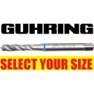 Guhring Spiral Taps (Suits Stainless Steel) 3.0mm to 16.0mm