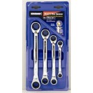 Kincrome Reverse Double Ring Gear Spanner Set 4 Piece AF