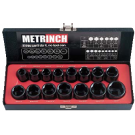 Metrinch 15 Piece 1/2 Inch Impact Socket Set