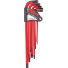 Geiger 13pce Hex Key Wrench Set - SAE (Red)