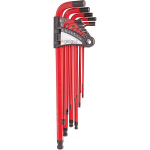 Geiger 13pce Hex Key Wrench Set - SAE (Red)