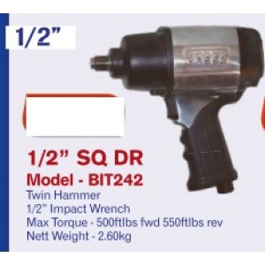Basso 1/2 inch Impact Wrench (500/ 550ftlbs fwd/rev)