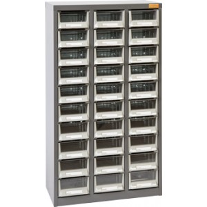 Geiger A6 30 Drawer A6 Parts Cabinet. 533W mm x 265D mm x 937H mm