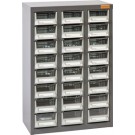 Geiger A7 24 Drawer  Parts Cabinet. 444W mm x 222D mm x 642H mm