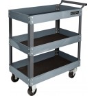 Geiger Heavy Duty Parts Trolley, 3 Shelves. 410W x 760D x 885H mm