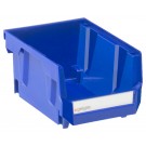 Geiger Small Short Blue Bin. 105 mm x 137 mm x 76 mm