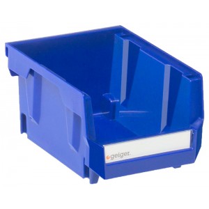 Geiger Small Short Blue Bin. 105 mm x 137 mm x 76 mm