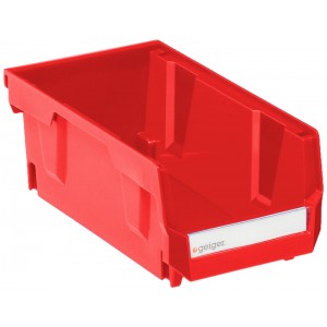 Geiger Small Red Bin. 105 mm x 187 mm x 76 mm