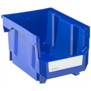 Geiger Large Short Blue Bin. 210 mm x 273 mm x 178 mm