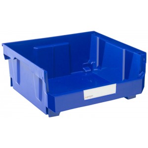 Geiger Large Duplex Blue Bin, C/W CBoard. 420 mm x 375 mm x 178 mm