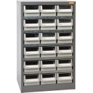 Geiger 18 Drawer Steel Parts Cabinet. 550W x 400D x 880Hmm.